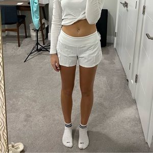 White Lululemon shorts!